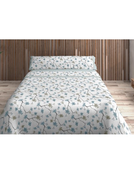 Juego Sábana Casa Campo 144 Hilos Almendro