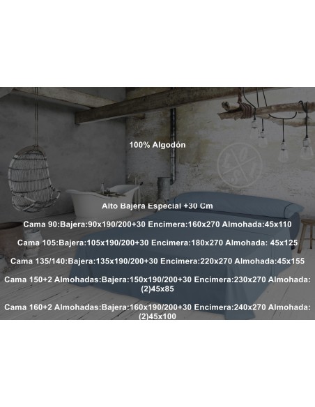 Juego Sábana 100% ALGODÓN IBIZA LISO de LOIS