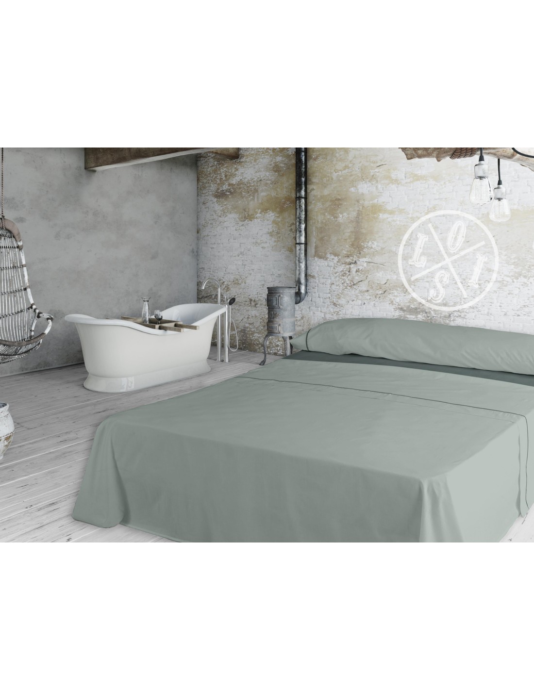 Juego Sábana 100% ALGODÓN IBIZA LISO de LOIS