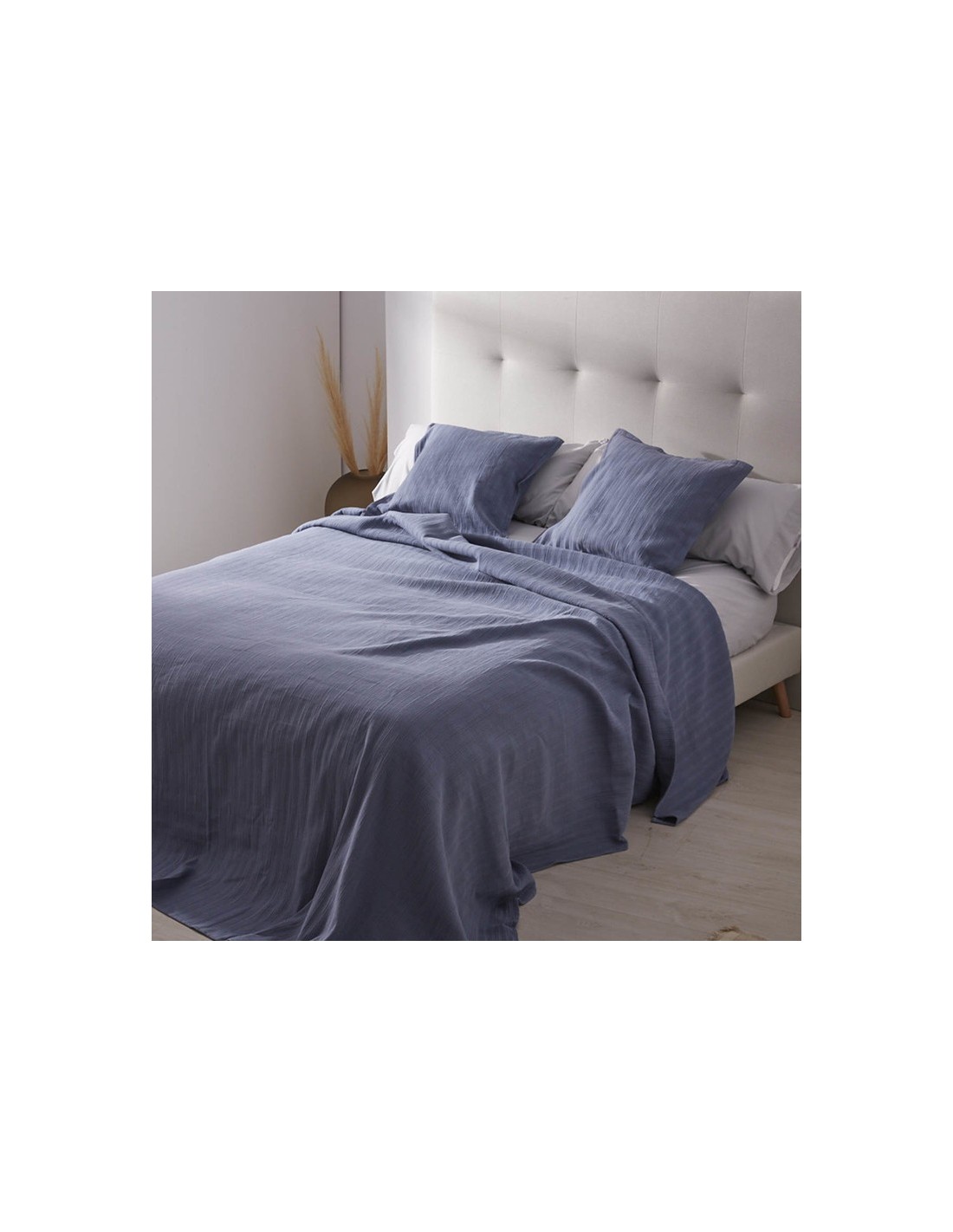 Colcha 100% alg. 003-AZUL