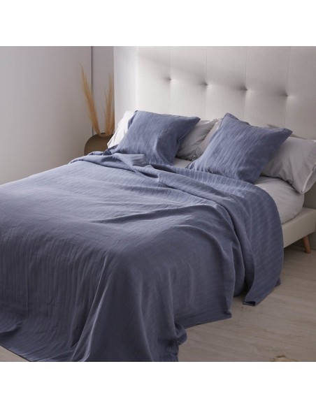 Colcha 100% alg. 003-AZUL