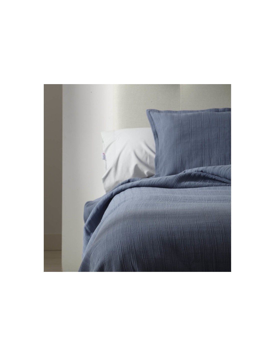 Colcha 100% alg. 003-AZUL