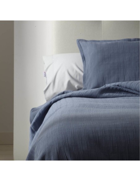 Colcha 100% alg. 003-AZUL