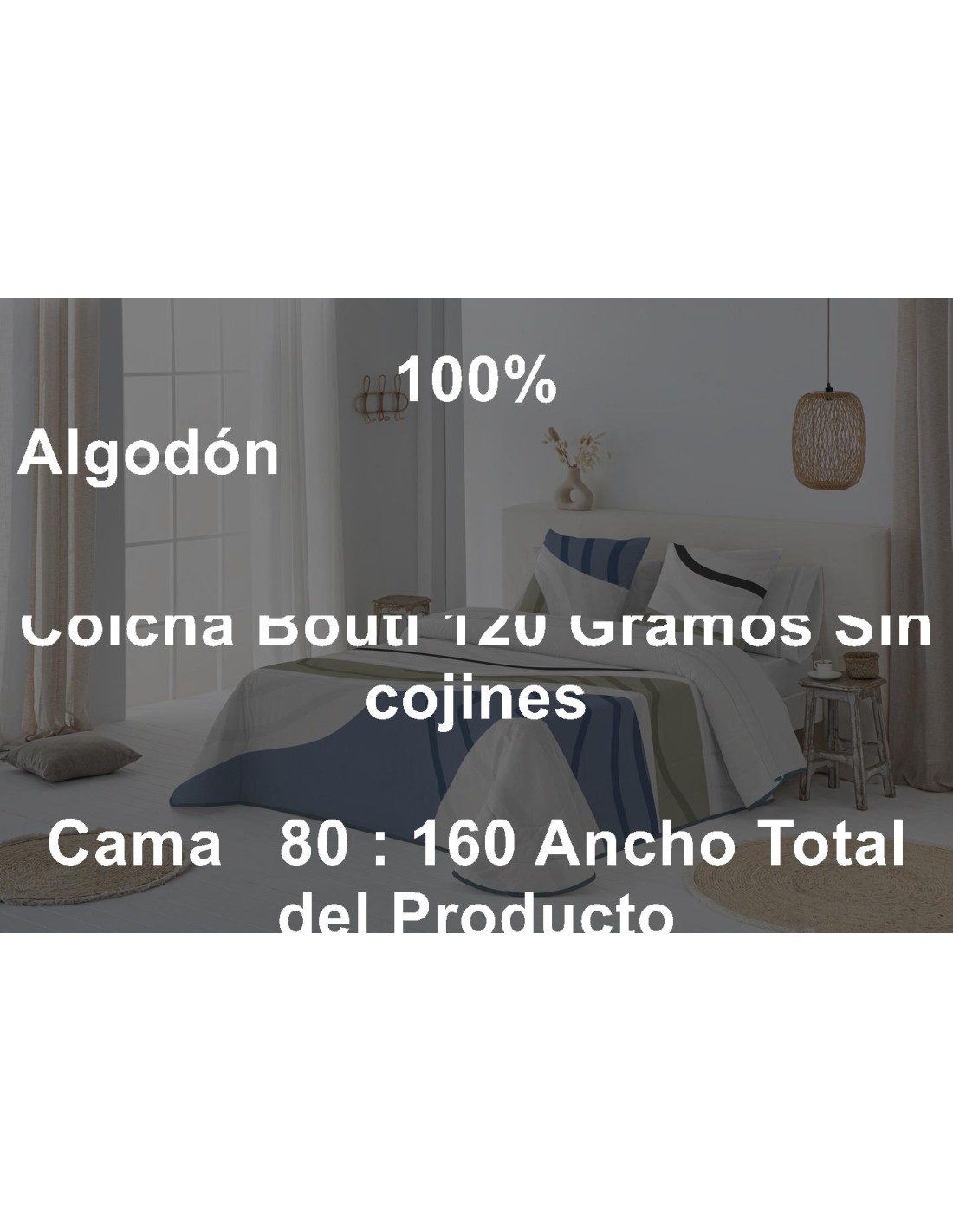 Colcha Bouti JVR 120 Gramos Onix