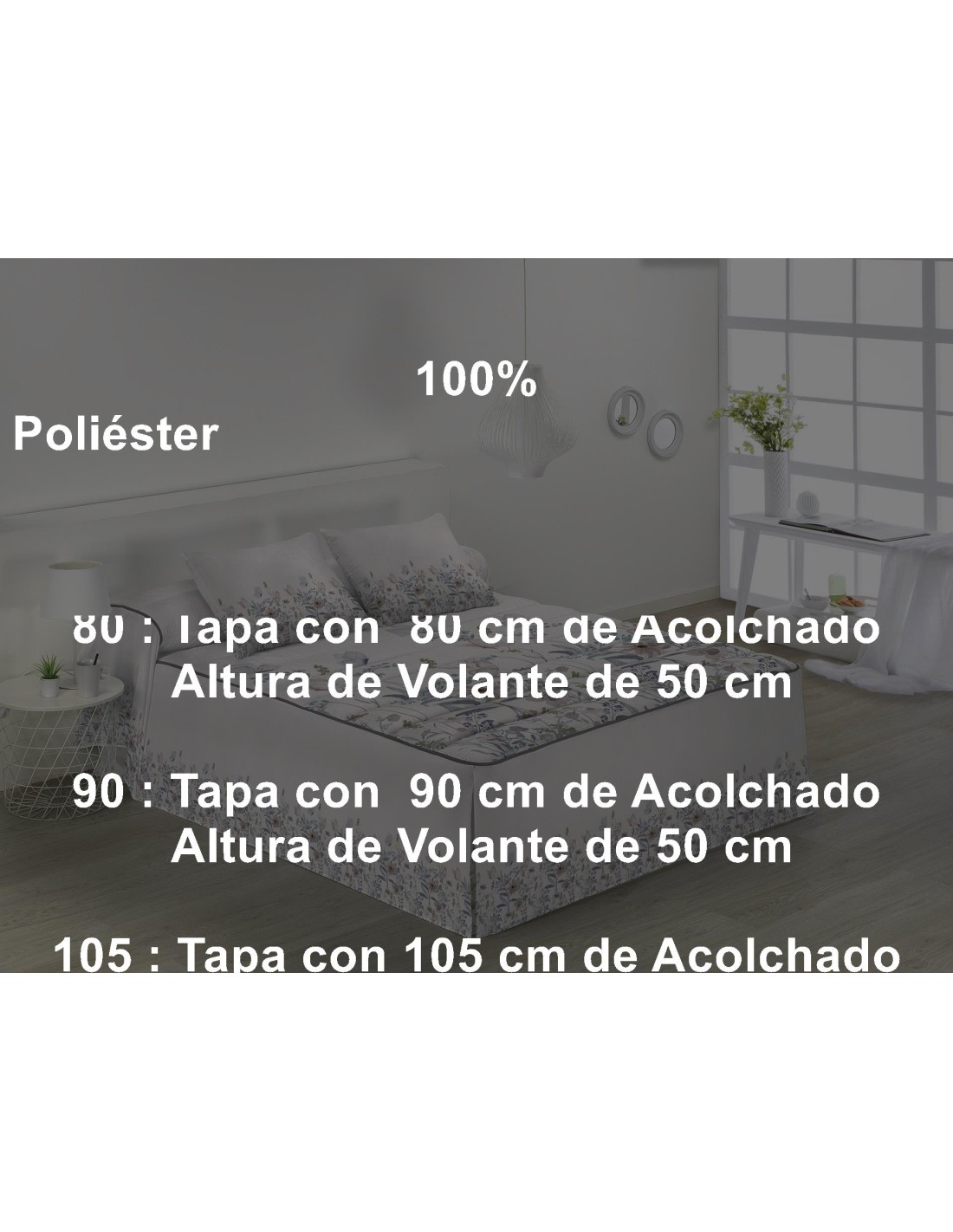 Colcha Edredón Volante JVR 240 Gramos Dalia