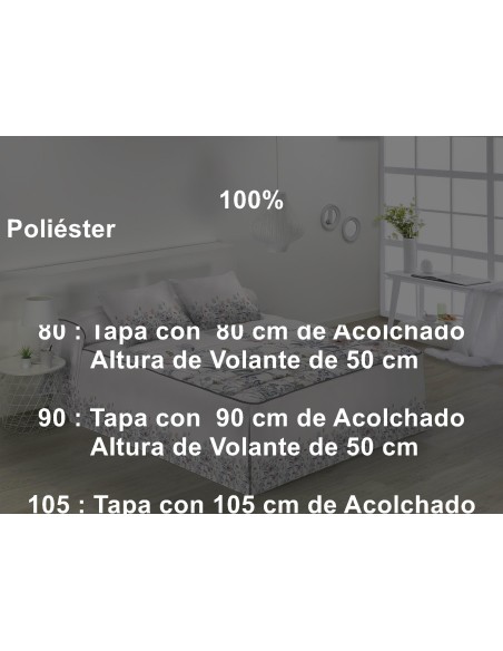 Colcha Edredón Volante JVR 240 Gramos Dalia