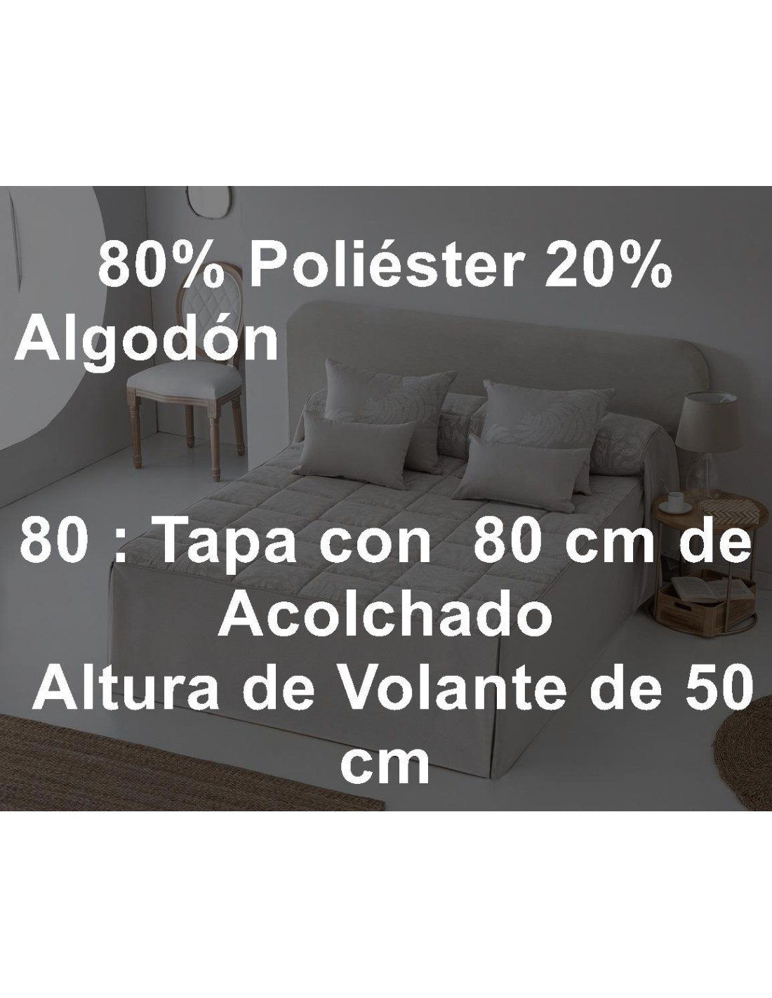 Colcha Edredón Volante JVR 240 Gramos Tebas