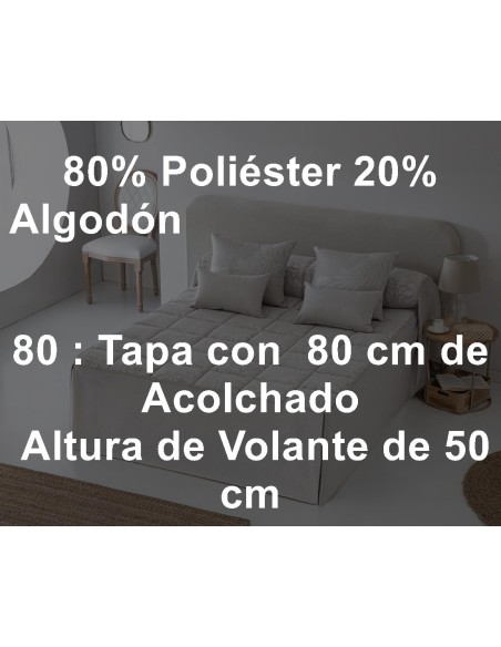 Colcha Edredón Volante JVR 240 Gramos Tebas