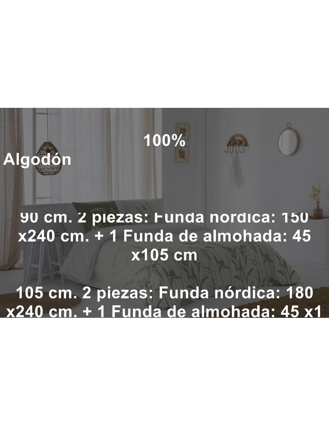 Juego Funda Nórdica 2 Piezas JVR Anna