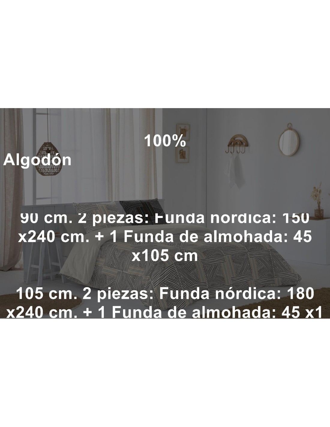 Juego Funda Nórdica 2 Piezas JVR Axel