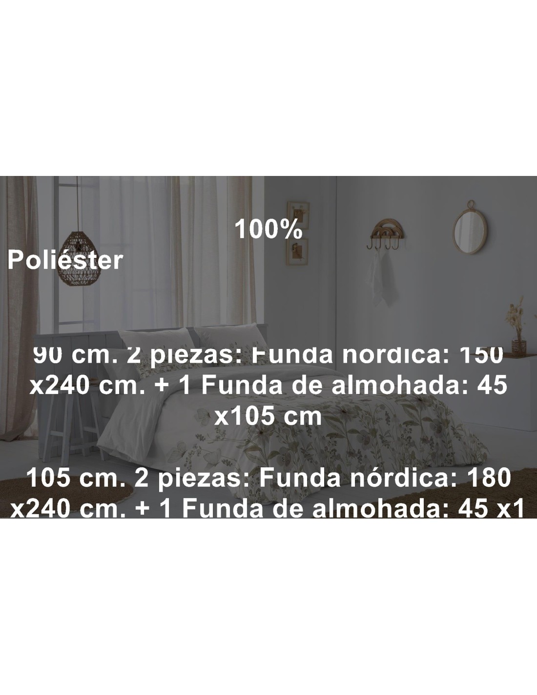 Juego Funda Nórdica 2 Piezas JVR Dalia