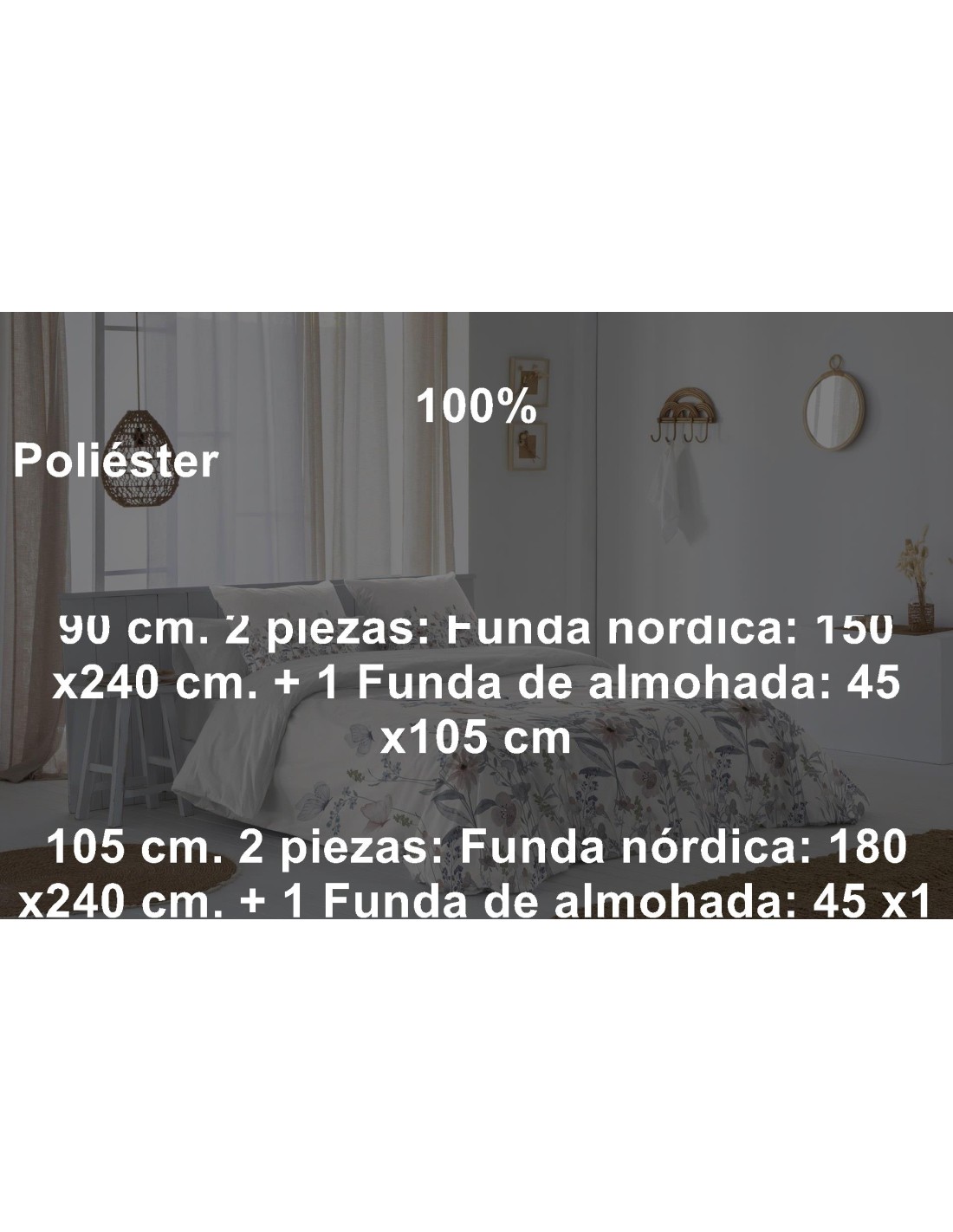Juego Funda Nórdica 2 Piezas JVR Dalia