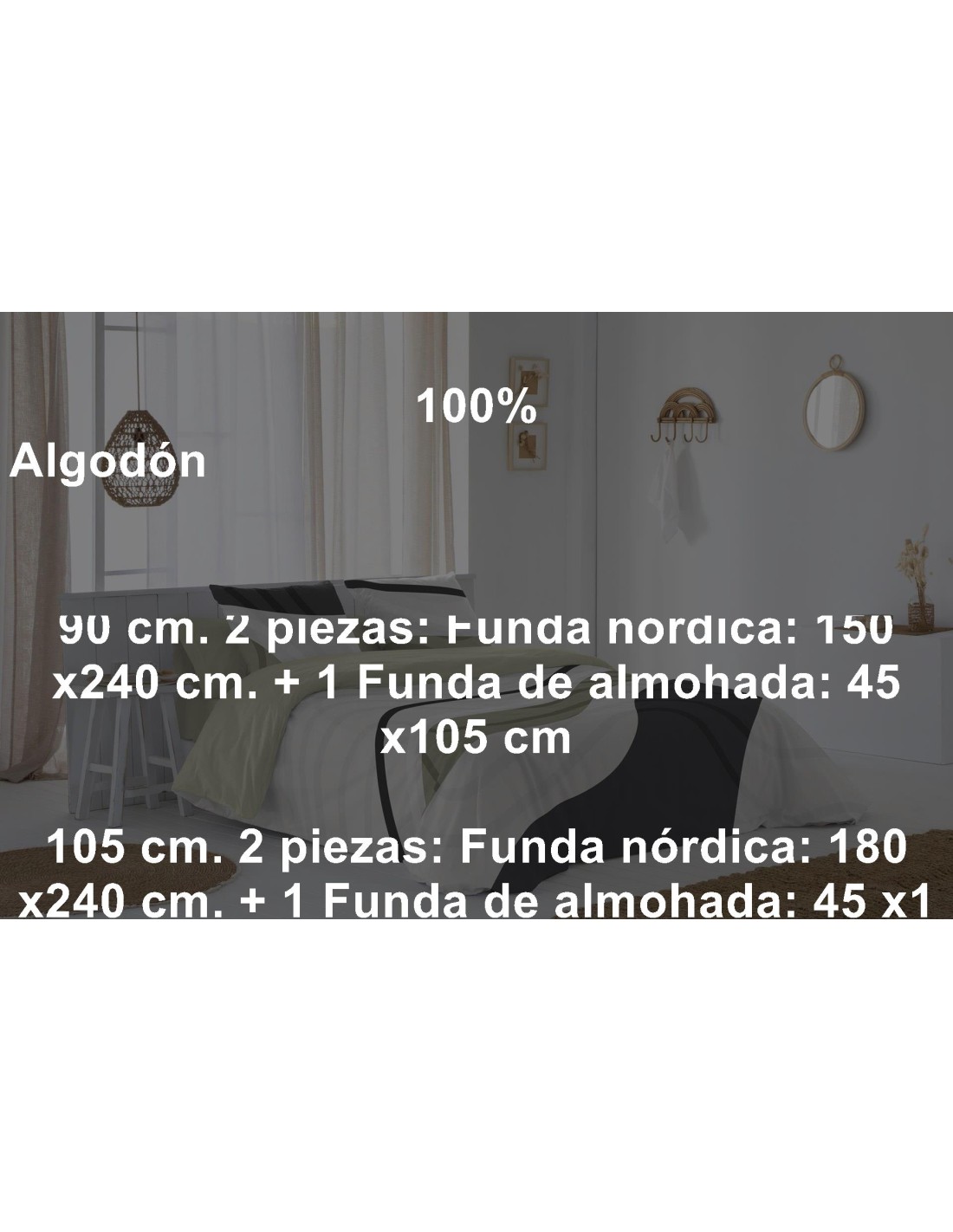 Juego Funda Nórdica 2 Piezas JVR Onix
