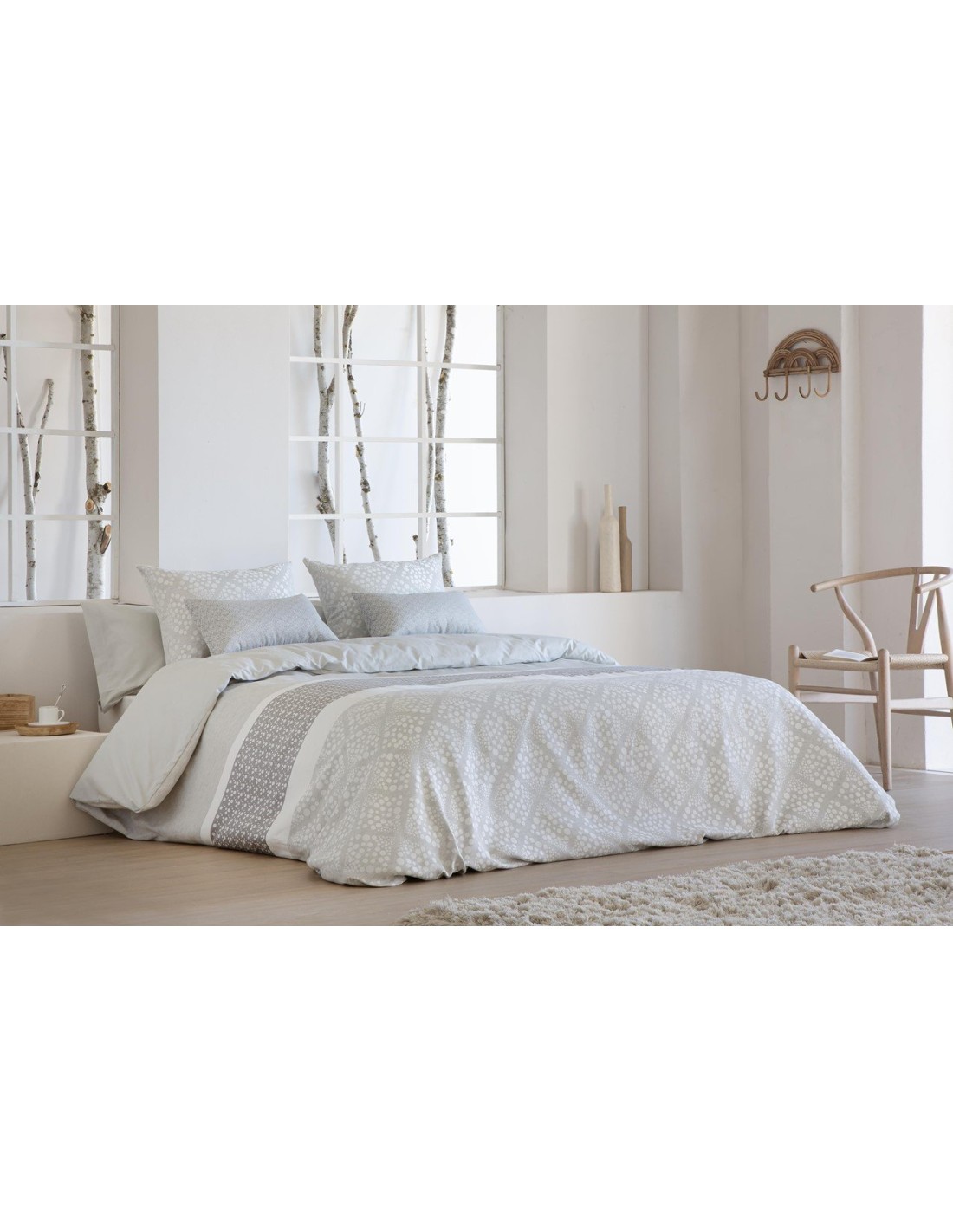 Juego Funda Nórdica Jacquard JVR 3 Piezas Corinto