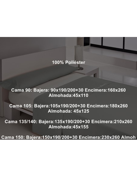 Juego Sábana Invierno Coralina 210 Gramos Colorado Liso