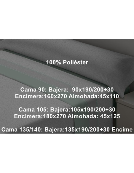 Juego Sábana Invierno Sedalina 220 Gramos Darcy