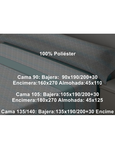 Juego Sábana Invierno Sedalina 220 Gramos Kent