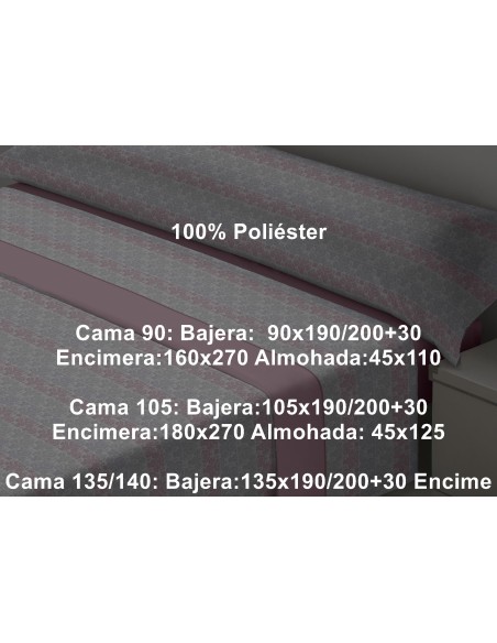Juego Sábana Invierno Sedalina 220 Gramos Kent