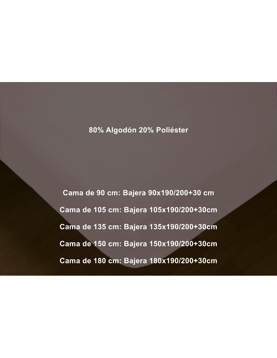 Bajera Ajustable Franela Algodón Lisa