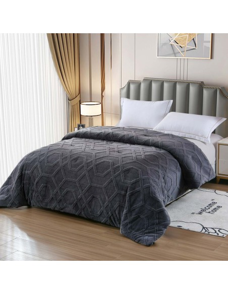 Manta Sofá Sherpa Jacquard Etna