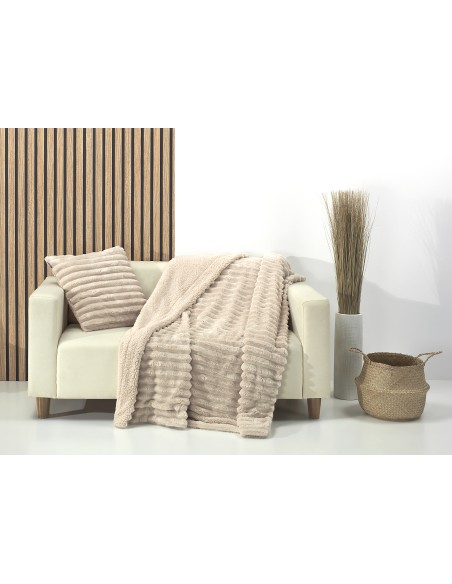Manta Sofá Sherpa Jacquard Rabbit