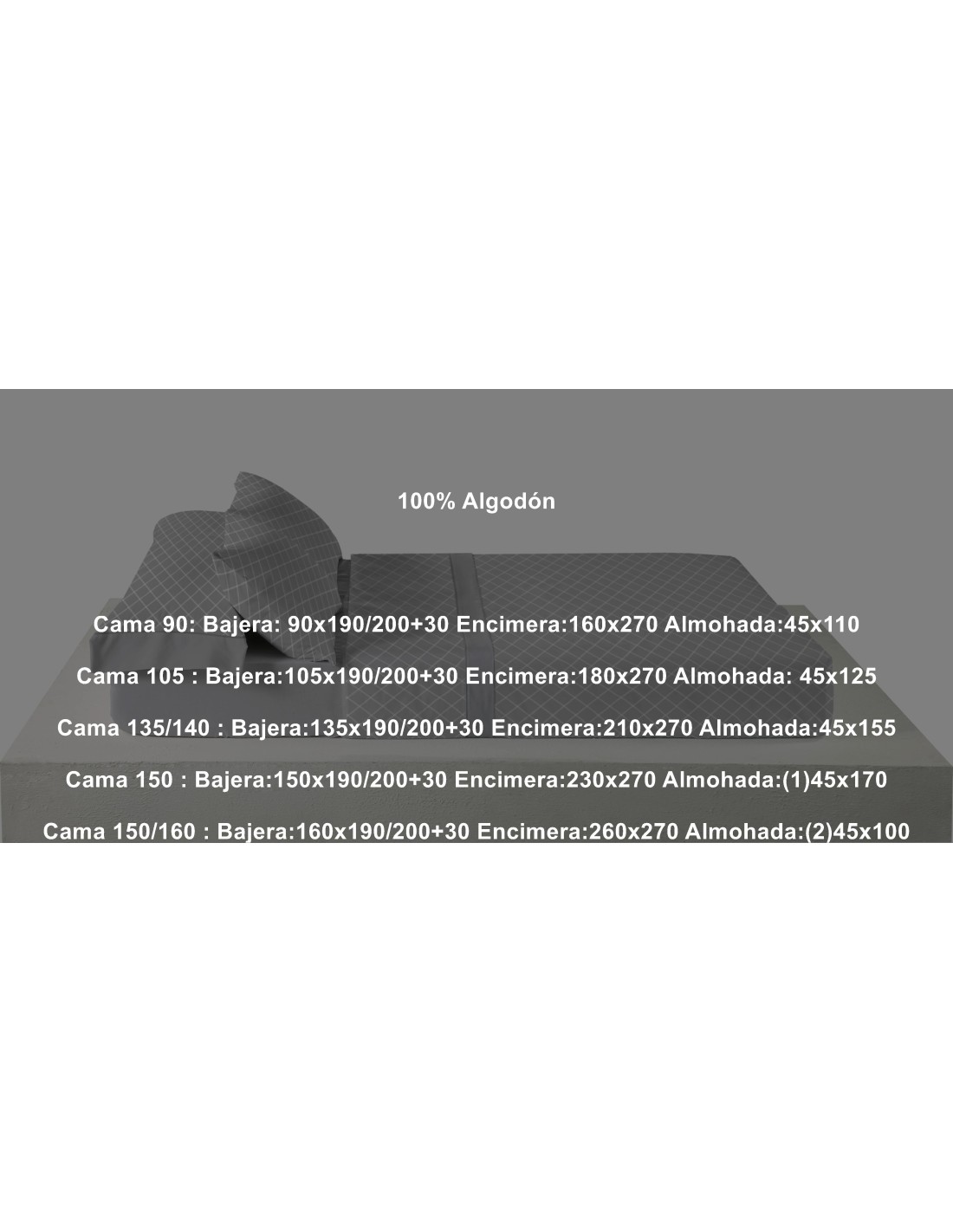 Juego Franela Belnou Algodón 210 Gramos Rejas