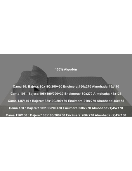 Juego Franela Belnou Algodón 210 Gramos Rejas