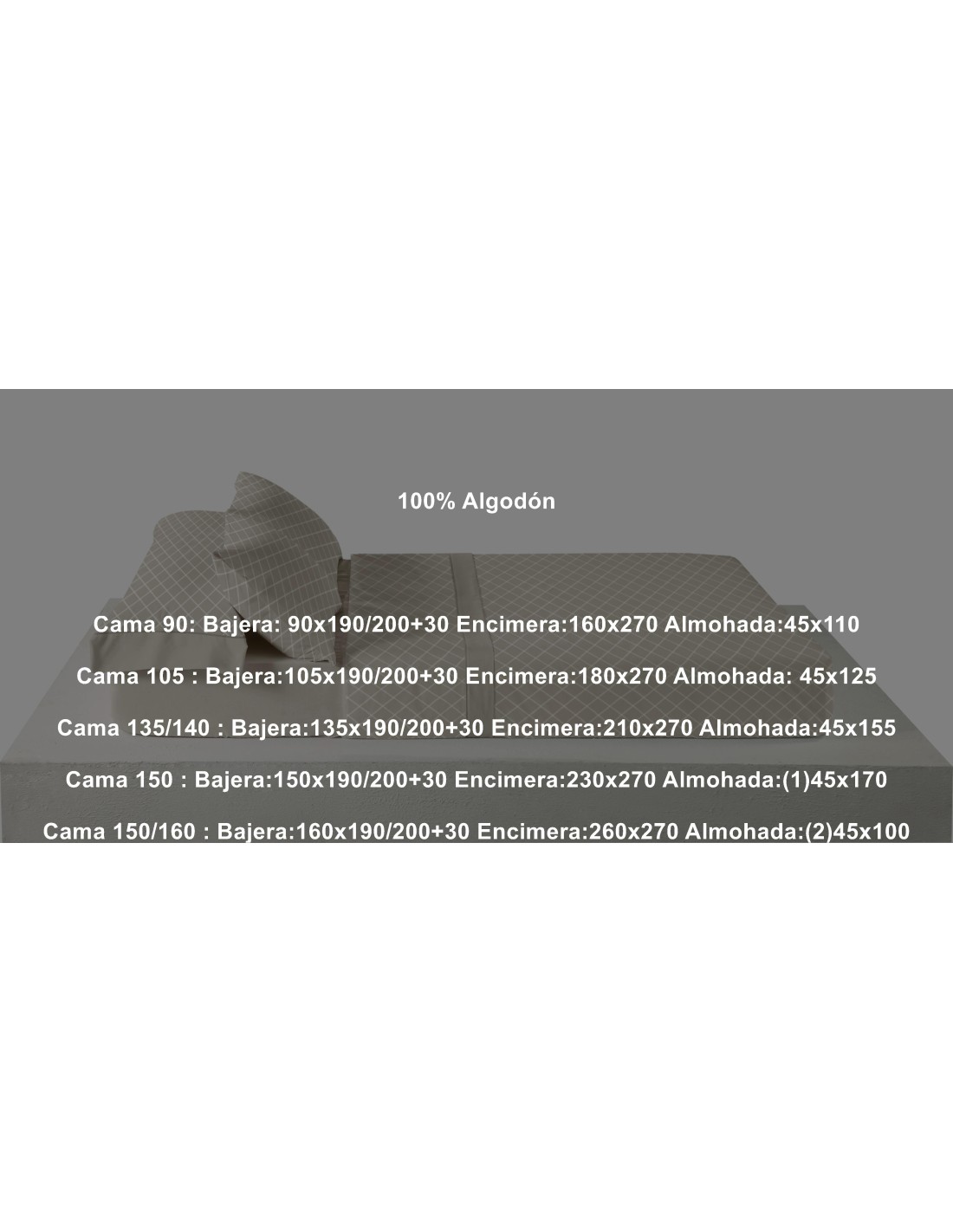 Juego Franela Belnou Algodón 210 Gramos Rejas