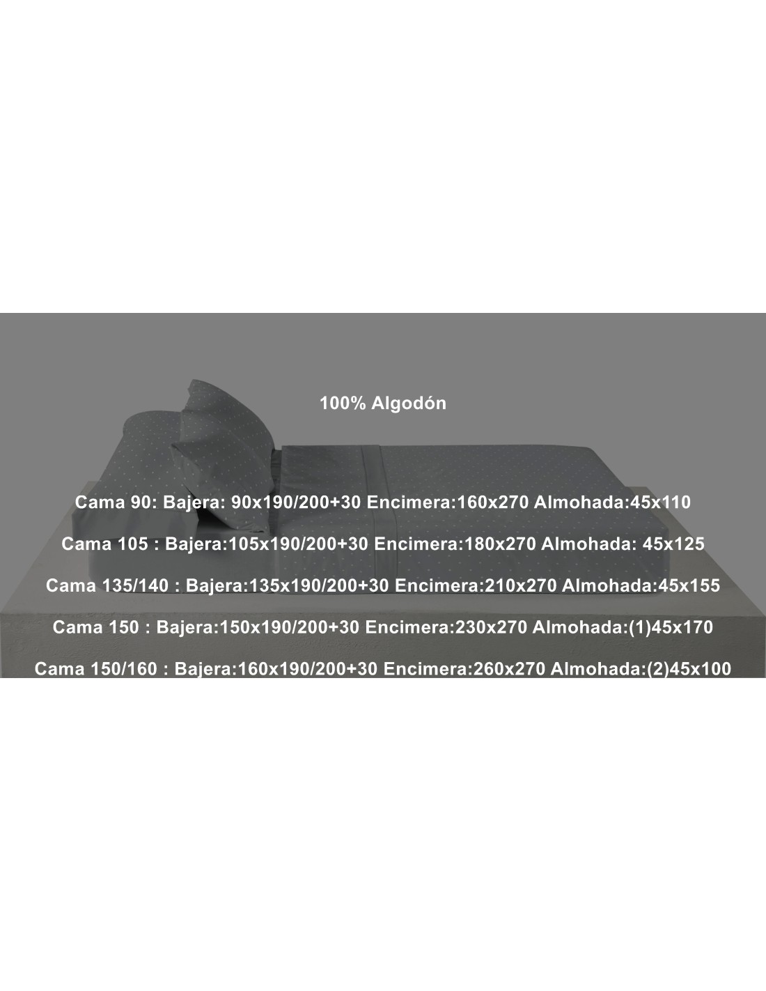 Juego Franela Belnou Algodón 210 Gramos Lunares