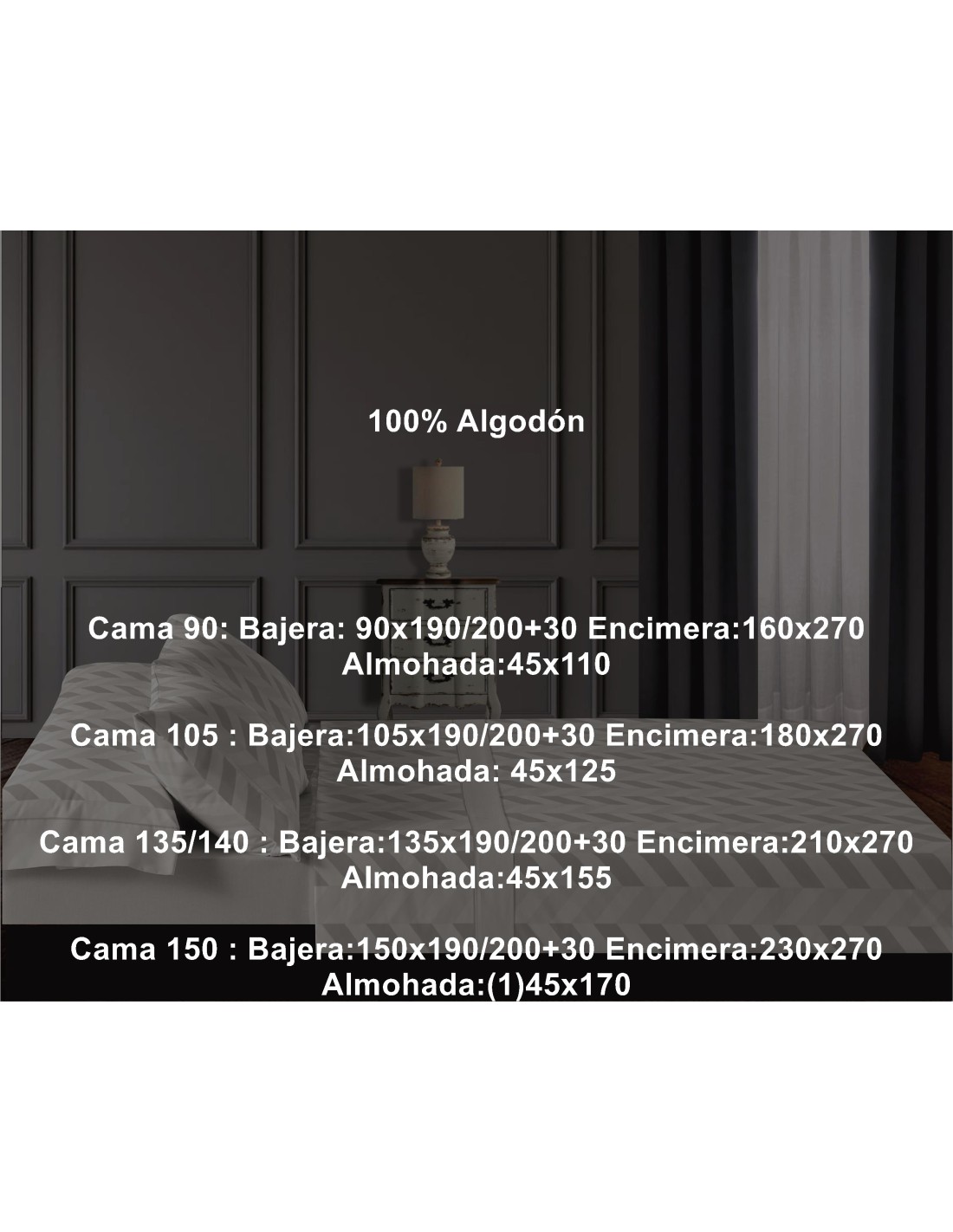 Juego Franela Belnou Algodón 210 Gramos Espiga