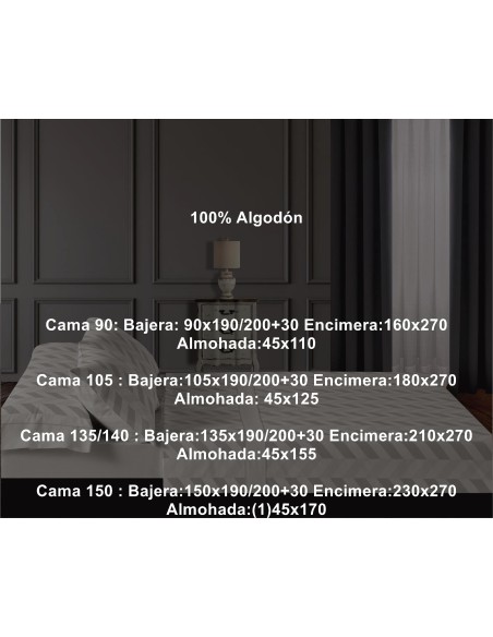 Juego Franela Belnou Algodón 210 Gramos Espiga
