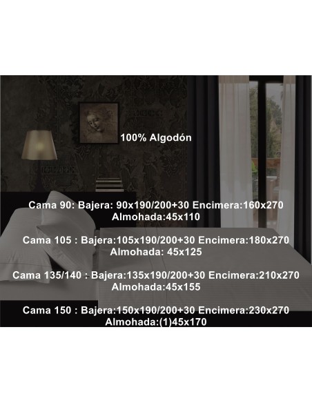 Juego Franela Belnou Algodón 210 Gramos Rayas