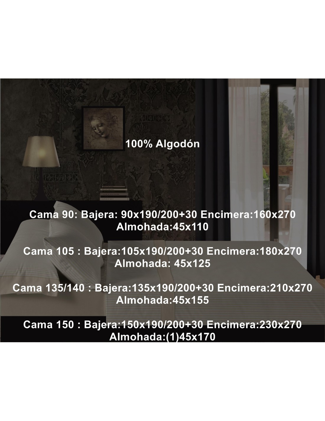 Juego Franela Belnou Algodón 210 Gramos Rayas