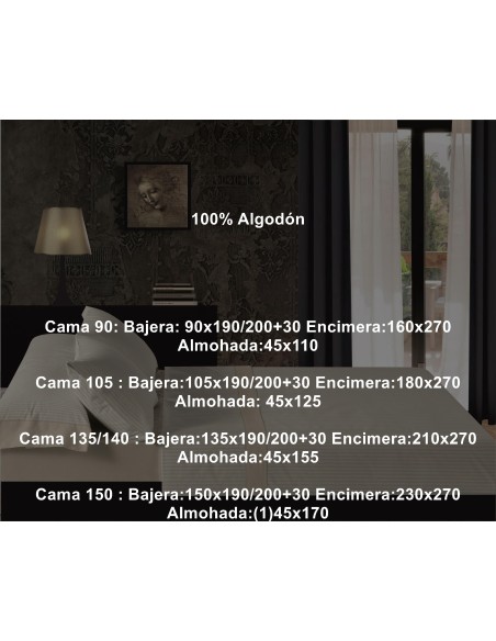 Juego Franela Belnou Algodón 210 Gramos Rayas