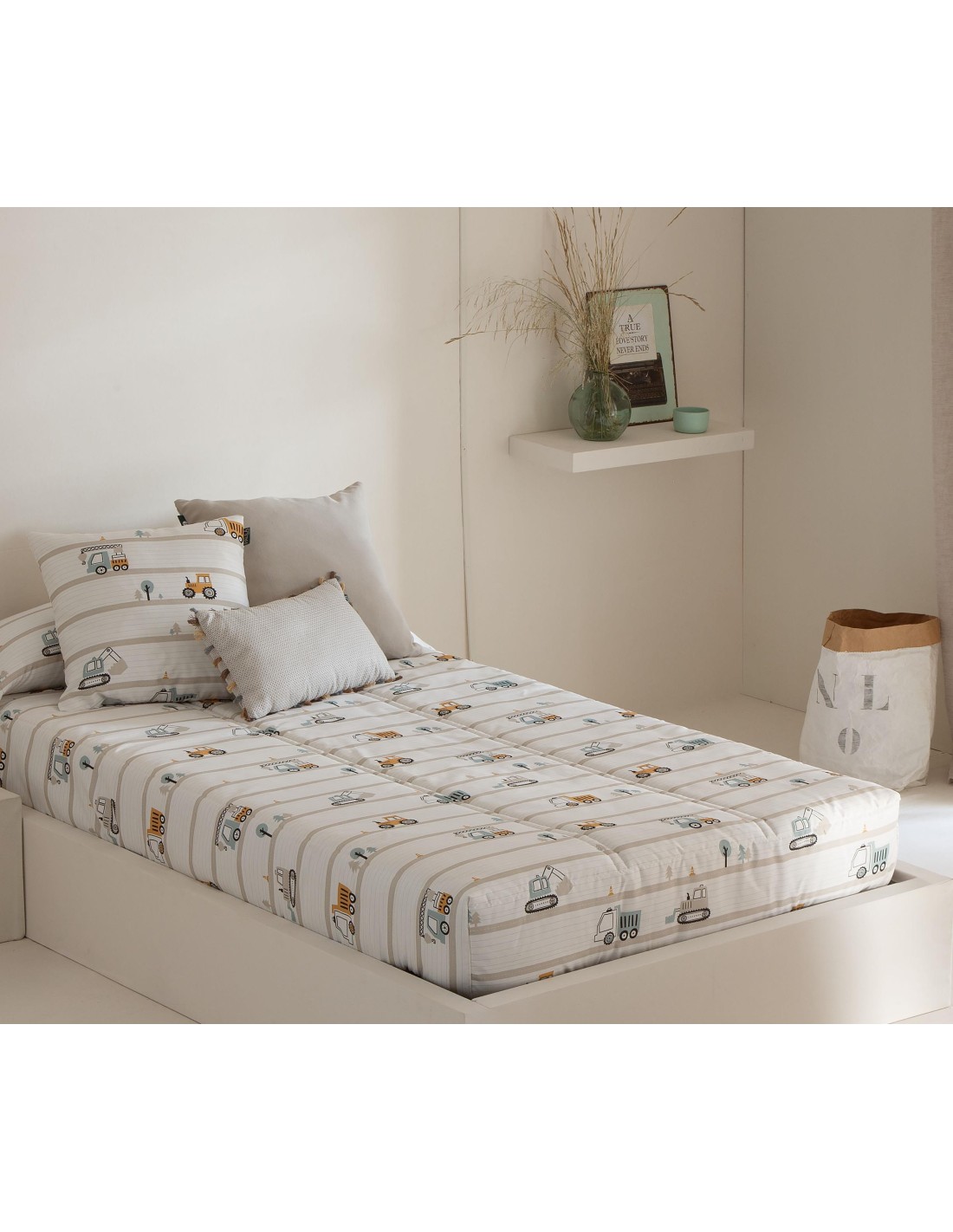 Edredon Ajustable Truck 150 Gramos Confecciones Paula