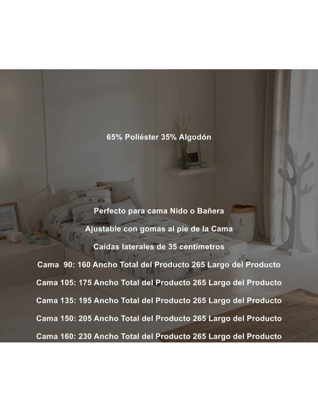 Edredon Ajustable Truck 150 Gramos Confecciones Paula