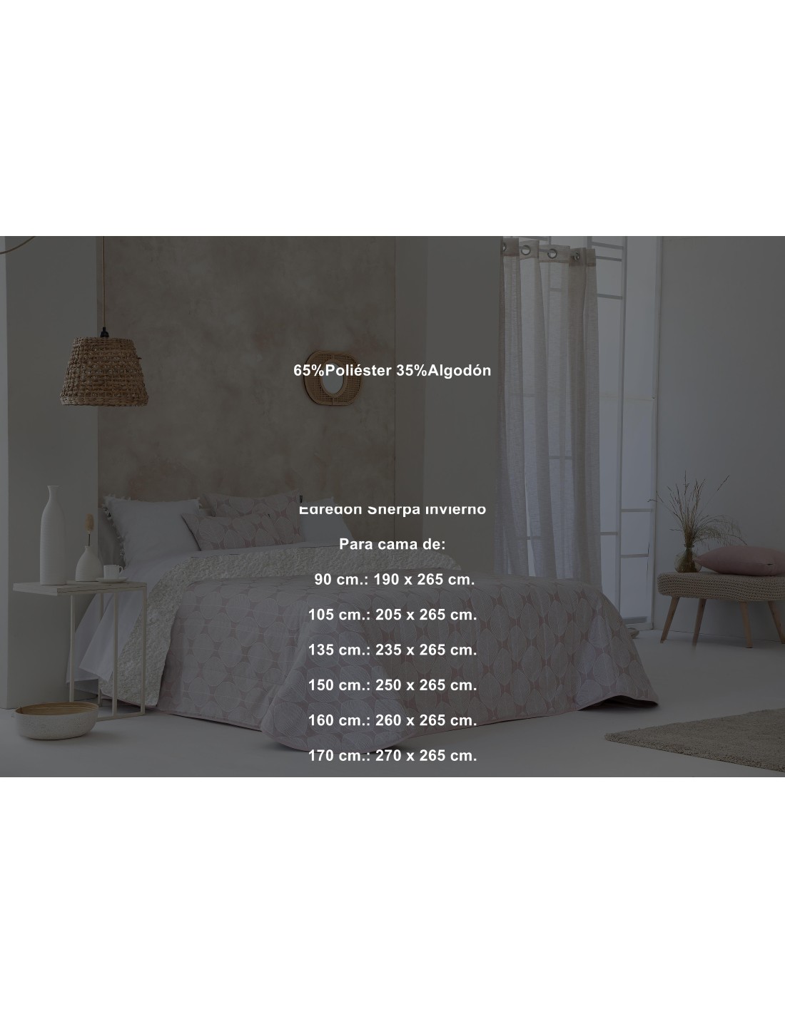 Edredón Sherpa Zubia Confecciones Paula