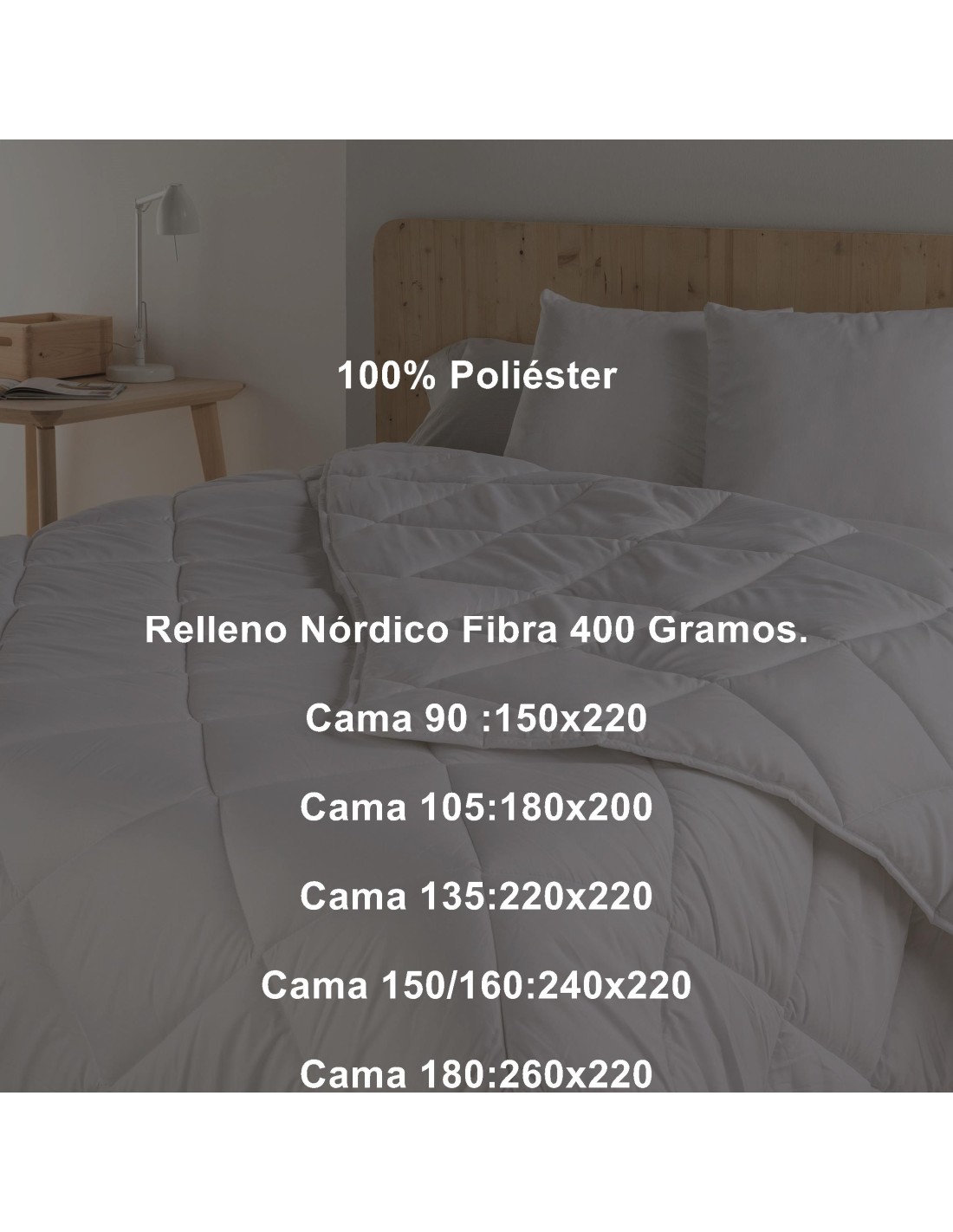 Relleno Nórdico Fibra 400 gramos