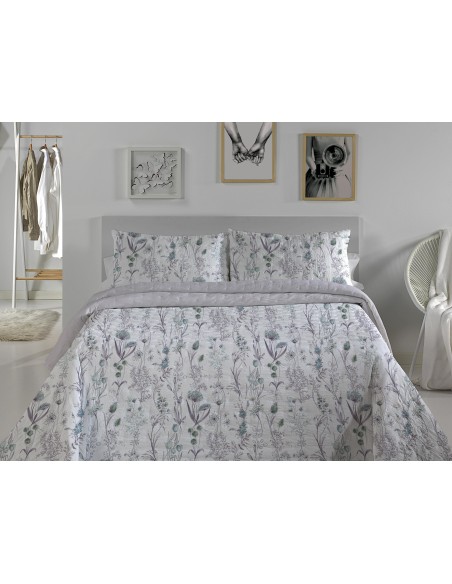 Colcha Bouti Reversible 120 Gramos Primavera Verano Casa Campo Hortensia