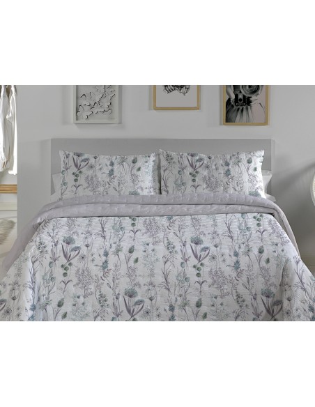 Colcha Bouti Reversible 120 Gramos Primavera Verano Casa Campo Hortensia