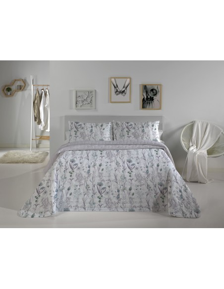 Colcha Bouti Reversible 120 Gramos Primavera Verano Casa Campo Hortensia