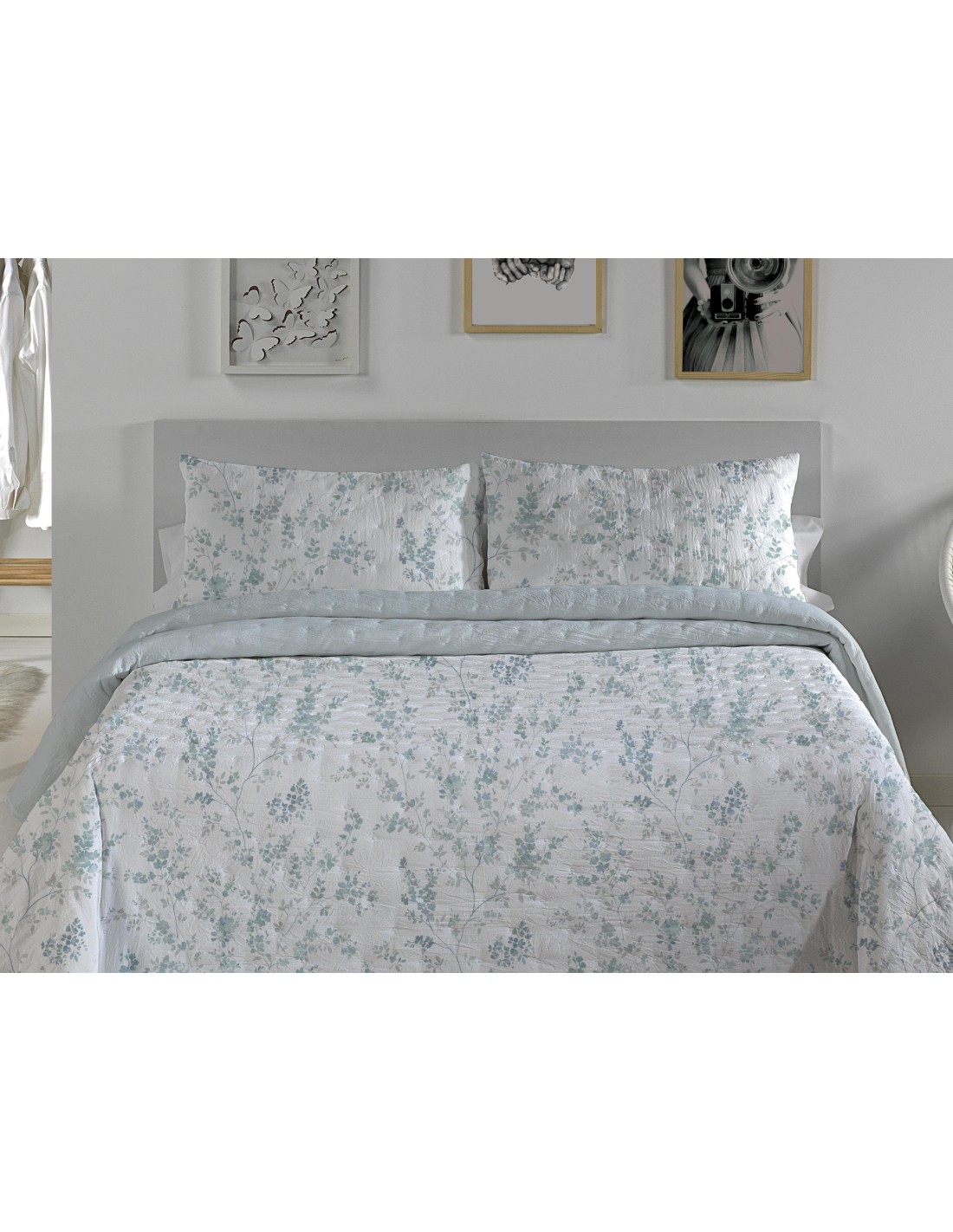 Colcha Bouti Reversible 120 Gramos Primavera Verano Casa Campo Petunia
