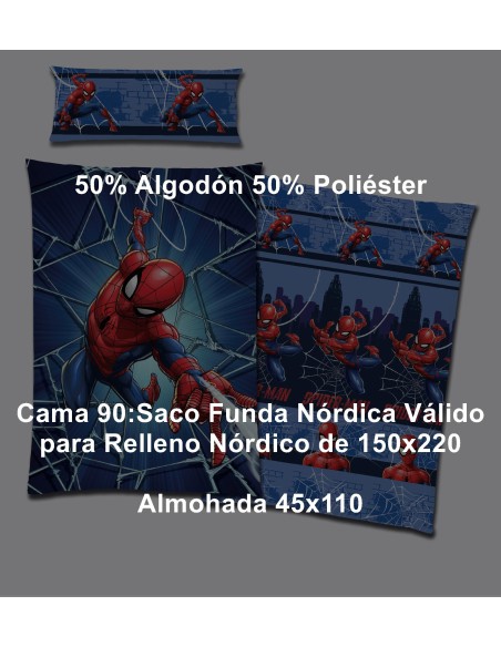 Funda Nórdica 2 Piezas Disney Spiderman
