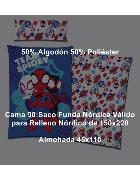 Funda Nórdica 2 Piezas Disney Spidey