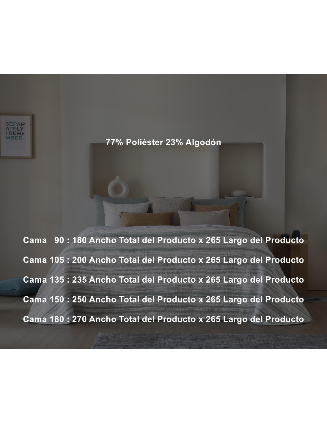 Colcha Pique Jacquard Reversible Fundeco Eliot