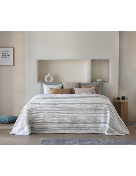 Colcha Pique Jacquard Reversible Fundeco Eliot