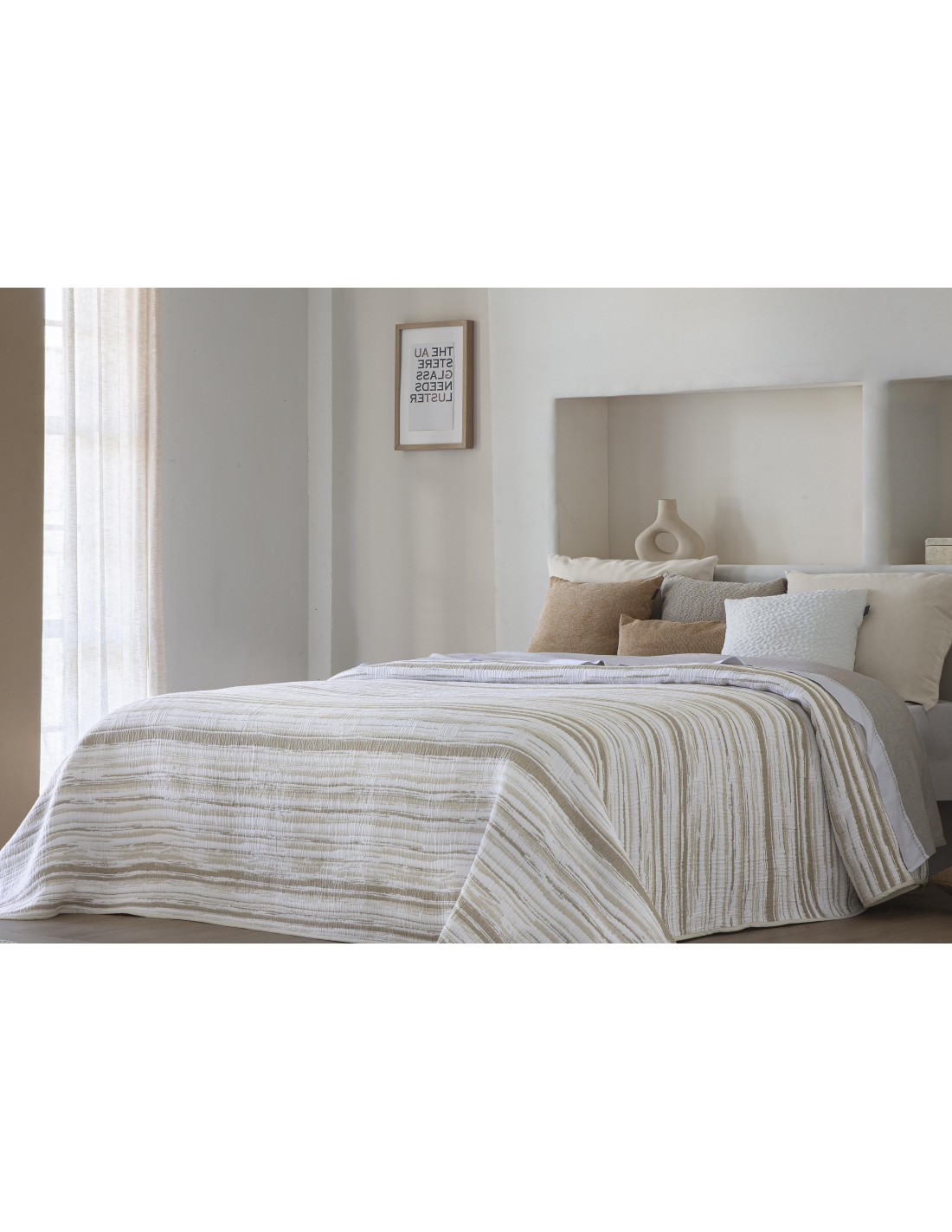 Colcha Pique Jacquard Reversible Fundeco Eliot
