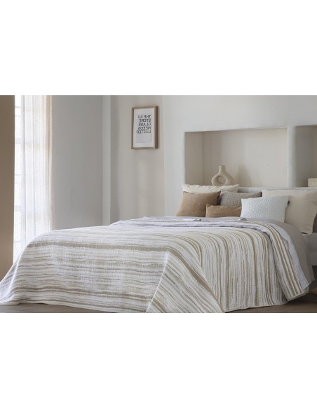 Colcha Pique Jacquard Reversible Fundeco Eliot