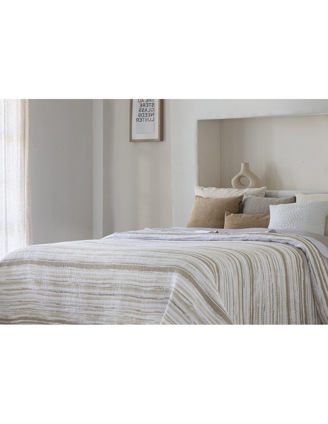Colcha Pique Jacquard Reversible Fundeco Eliot