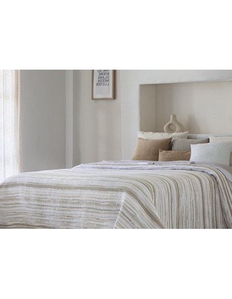 Colcha Pique Jacquard Reversible Fundeco Eliot